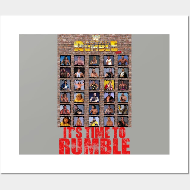 It's Time to Rumble (In 1990)! Wall Art by Meat Beat